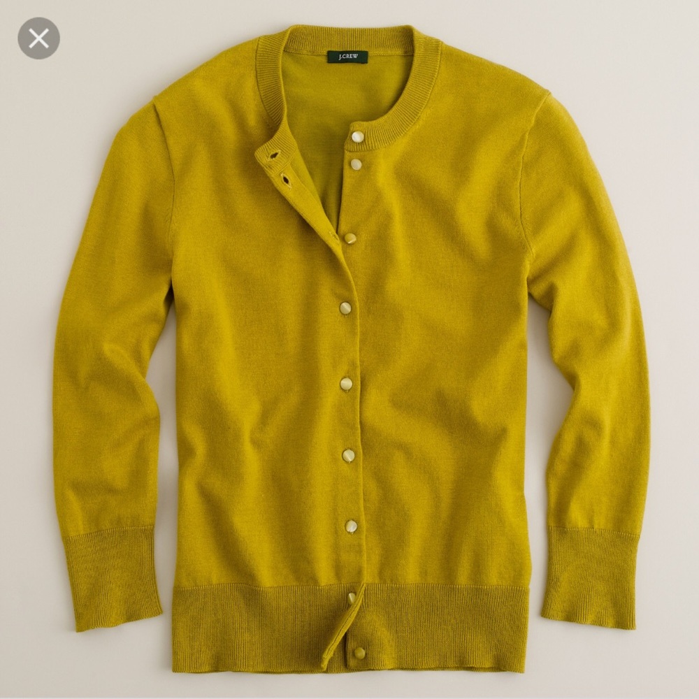J Crew Jackie Olive green Cardigan